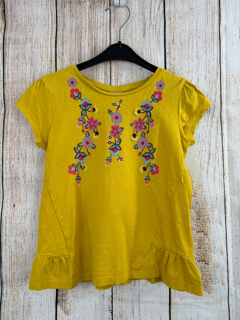 T-Shirt, palomino, gelb mit Blumen, 122 (10392765)