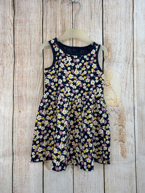 C&A Sommerkleid Dunkelblau m. kl. Blüten Gr. 86