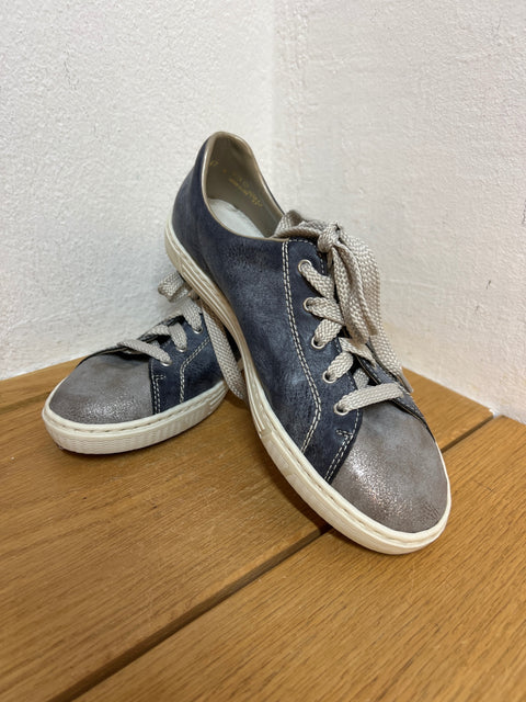 Rieker Halbschuhe neu!!, dunkelblau/ Silber Gr. 36