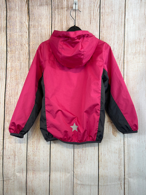 Windjacke pink/ grau Gr. 110/116