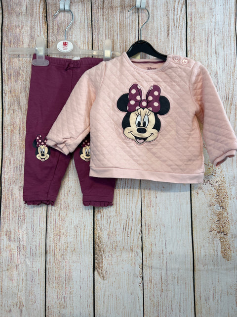 C&A Pullover Rosa m. Minnie + lila Leggings Gr. 80