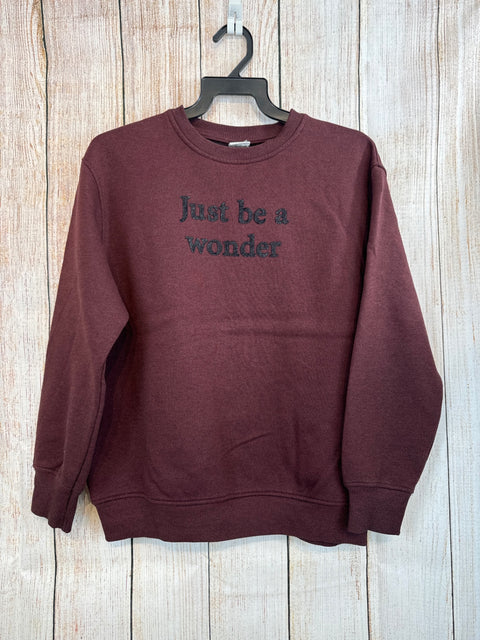 Zara Pullover bordeaux m. Schrift Gr. 152