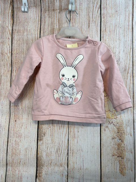 C&A Pullover Rosa m. Hase Gr. 80