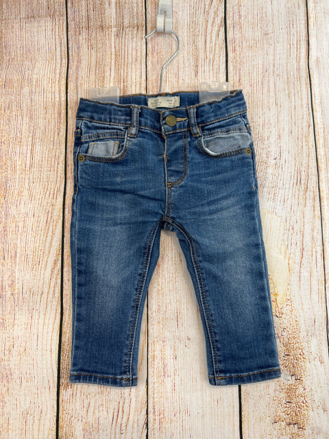 Zara Jeans Jeans-/blau Gr. 74