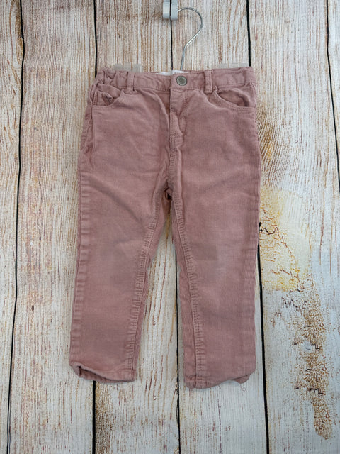 Zara Cordhose Rosa Gr. 80