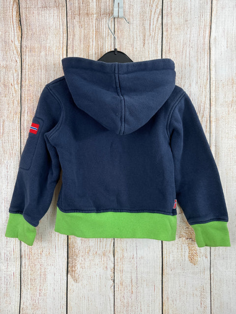 Trollkids Sweatjacke dunkelblau/ grün Gr. 104/110