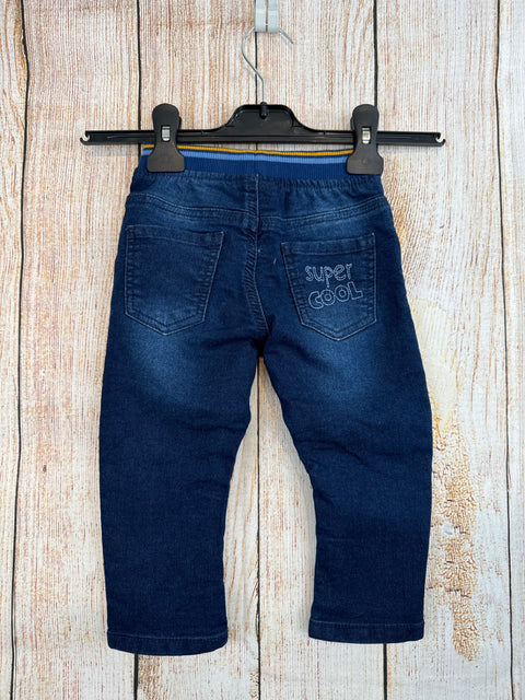 Ergee Jeans jeansblau m. Schrift am Bein Gr. 80