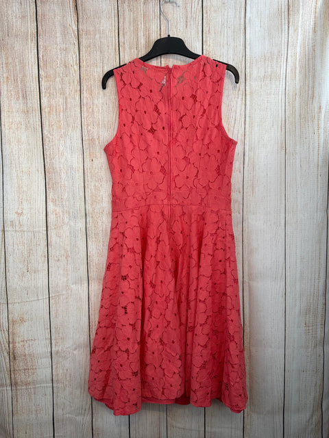 Orsay Sommerkleid Rot m. Blütenstickerei Gr. M