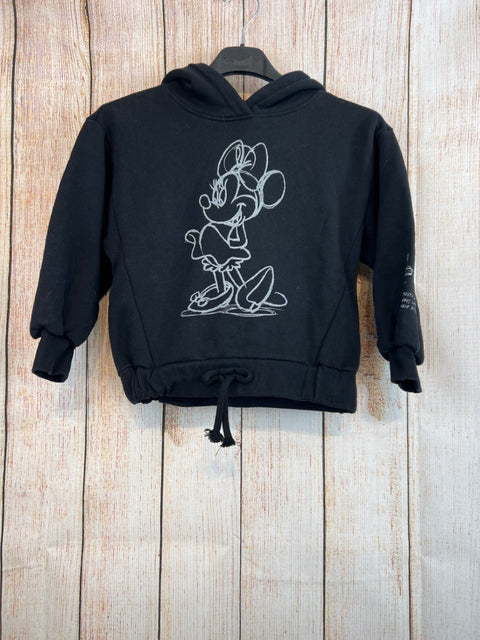 Zara Hoodie Schwarz m. Micky Gr. 128