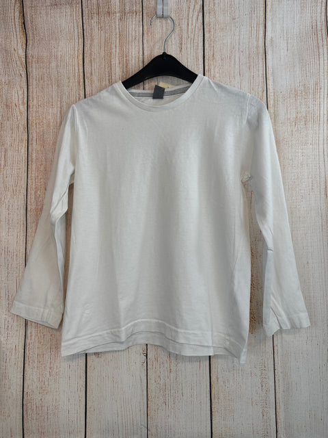 Zara Langarmshirt Weiß Gr. 116/122