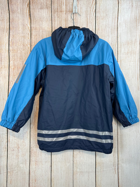 Playshoes gefütterte Regenjacke dunkelblau/ hellblau Gr. 116