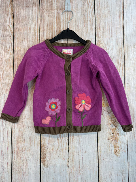 Oshkosh Strickjacke Lila m. Blüten Gr. 98