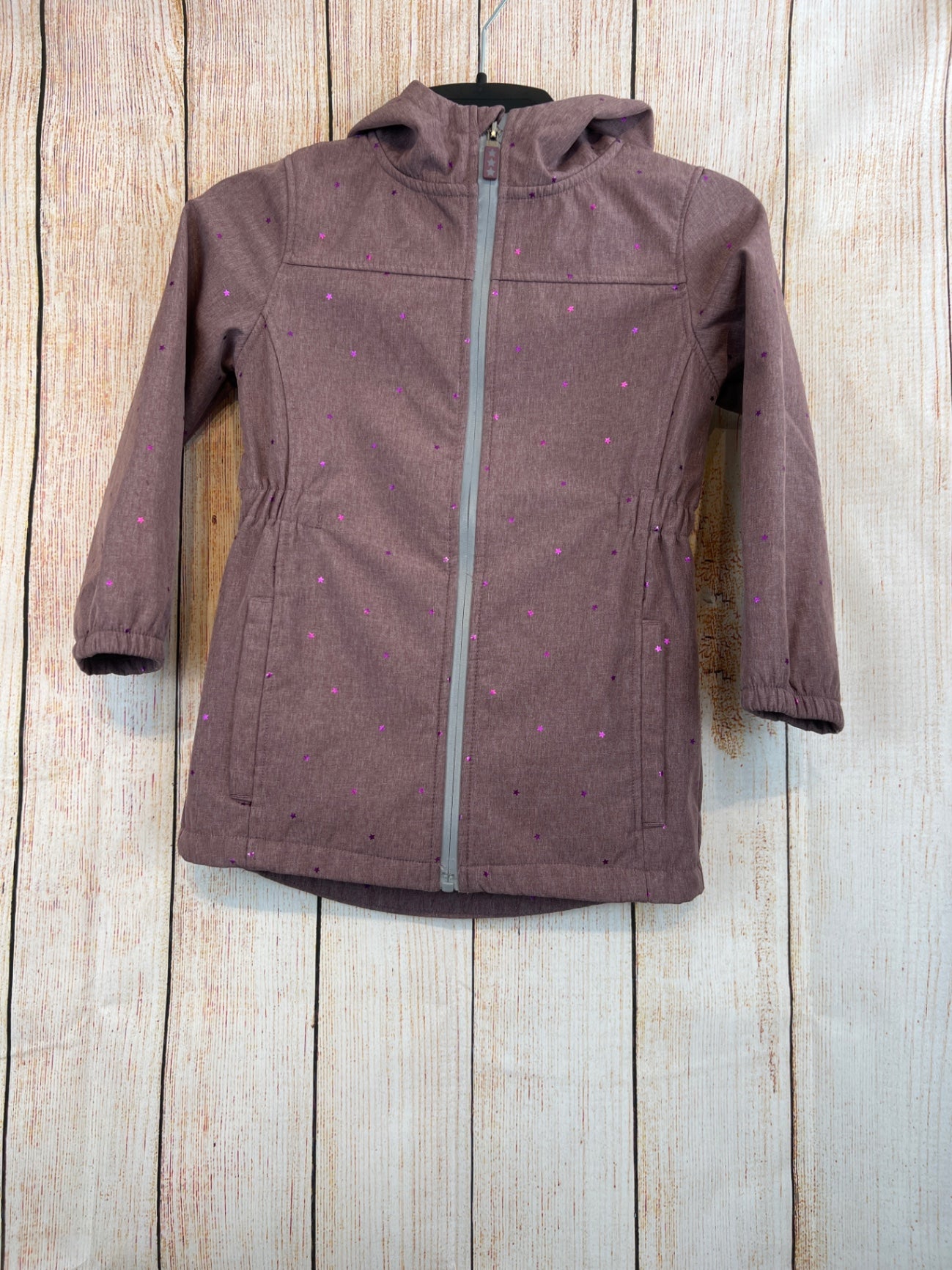 Topolino Softshell Jacke rose Gr. 122 Fleck am rechten Armel Antjes Second Hand