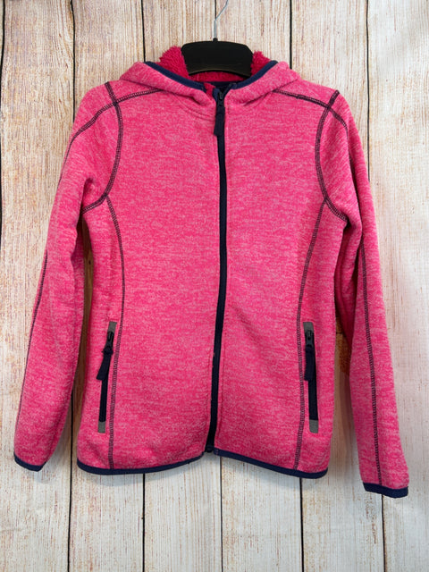 y.f.k. Strickjacke m. Kapuze pink meliert Gr. 146/152