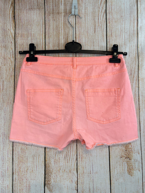 H&M kurze Jeansshorts Neonpink Gr. 170