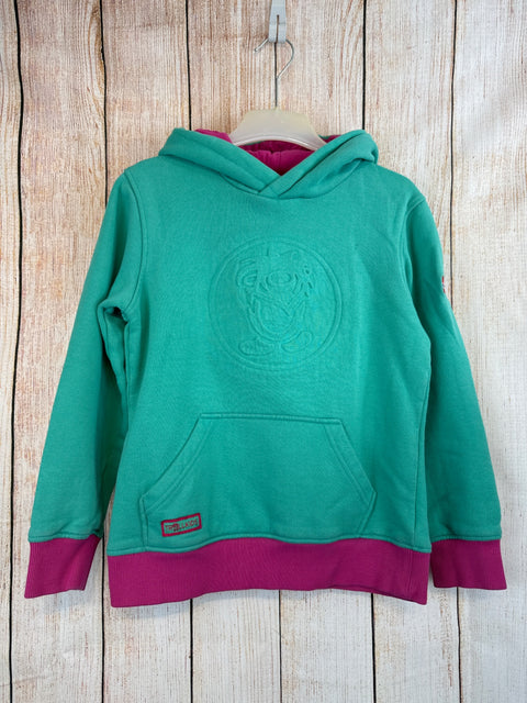 Trollkids Hoodie hellgrün/ pink Gr. 152 (kl. Fleck vorn!)