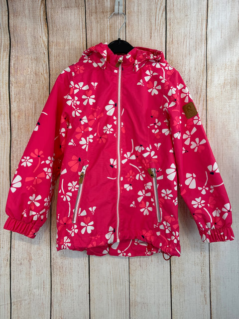 reima Übergangsjacke Pink m. weißen Blüten Gr. 116