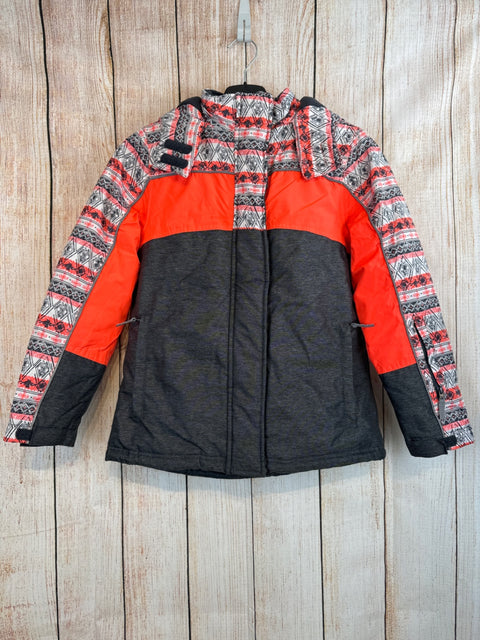 yigga Anorak grau/ neonorange Gr. 140