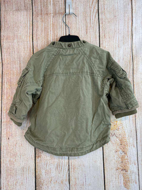 H&M Übergangsjacke Khaki ohne Kapuze Gr. 62/68