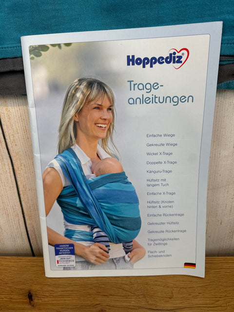 hoppediz Tragetuch hellblau 5,40x0,70m