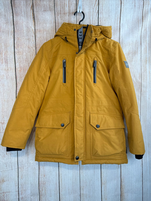 C&A Parka Senffarben m. Kapuze Gr. 146 (Fleck am Rücken!)