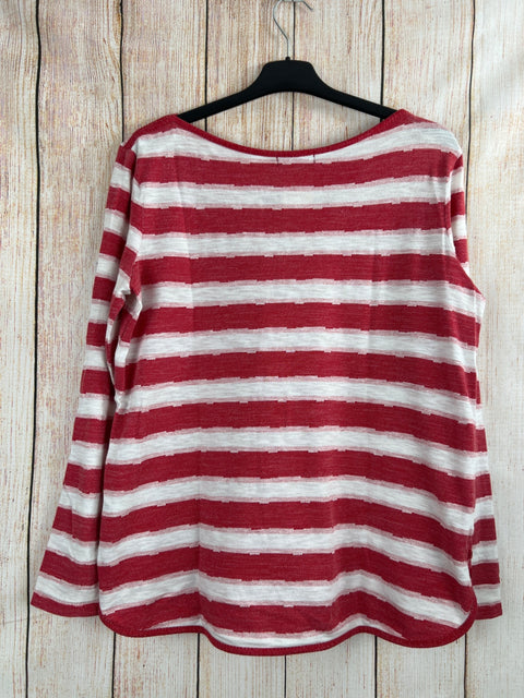 Cecil Pullover rot/ weiß gestreift Gr. M