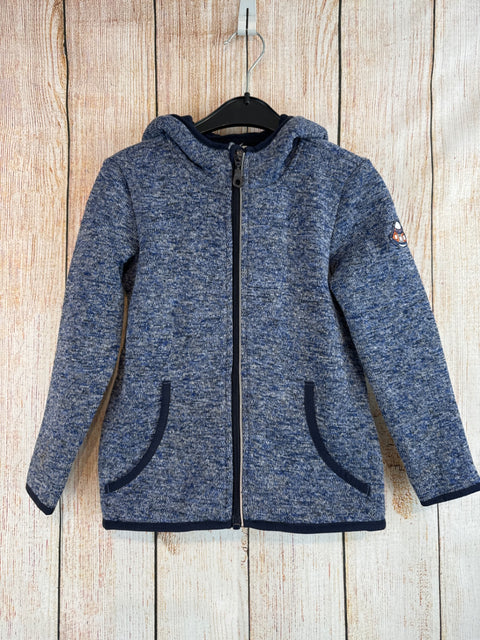 Pocopiano Strickjacke blau meliert Gr. 110