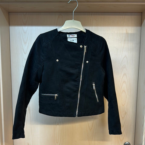 Mädchen (Wild-)Lederjacke H&M Gr. 152