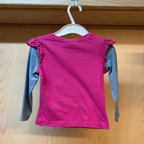 Mädchen Langarm Shirt von Barbie Gr. 80