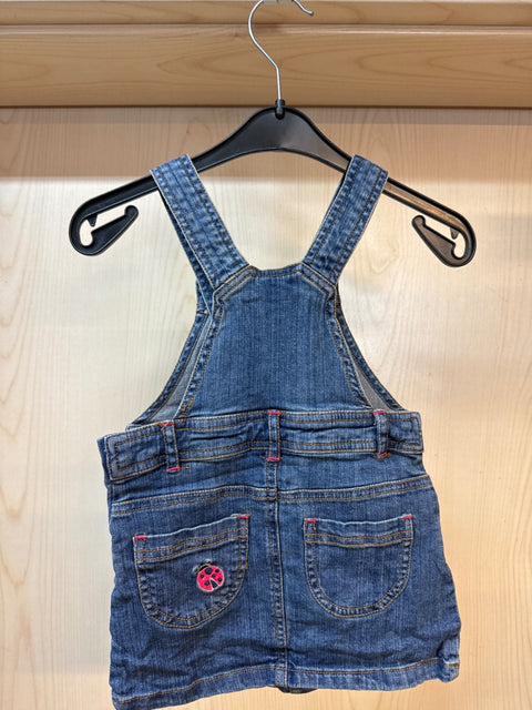 Topolino Jeanskleid 86 jeansblau m. kl. Marienkäfer am Latz